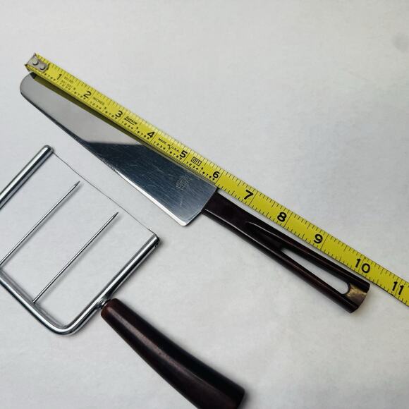 Vintage STANHOME Stainless Retro Cake Pie Knife Bakelite Handle & Cheese Slicer - Picture 8 of 8